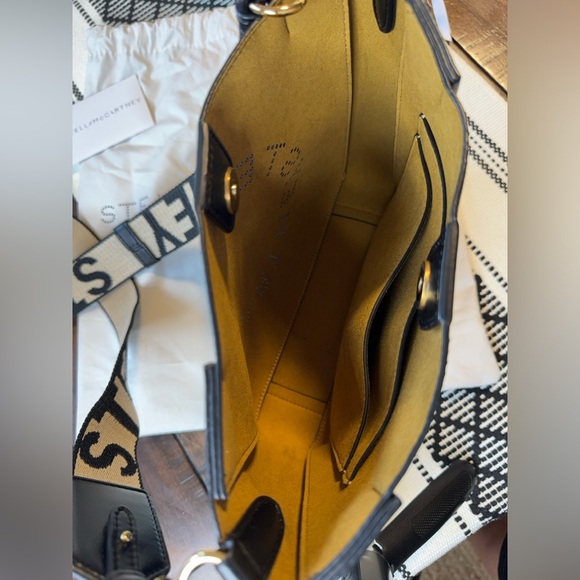 Stella McCartney Perforated Logo Crossbody Bag Black - Picture 3 of 7